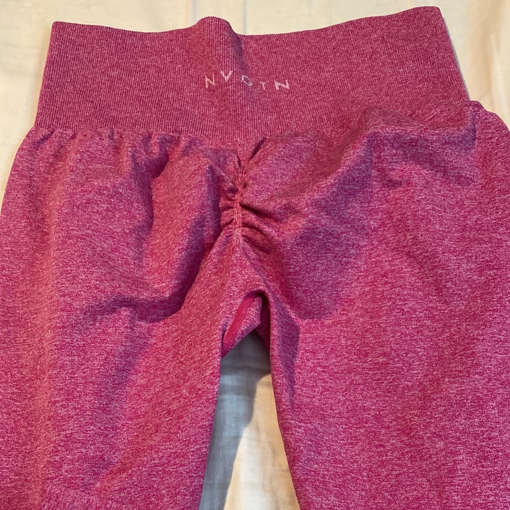 NVGTN hot pink scrunch leggings